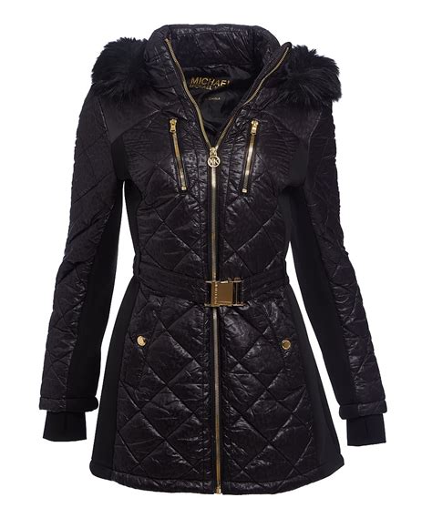 black michael kors coats|Michael Kors winter puffer coats.